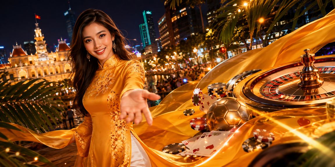 Cảnh đặt cược thể thao trực tuyến tại TP. Hồ Chí Minh với không gian đô thị sôi động