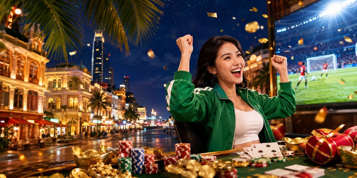 Nhóm bạn tại TP.HCM chơi bài và xem kết quả cược thể thao trong không khí Tết Nguyên Đán