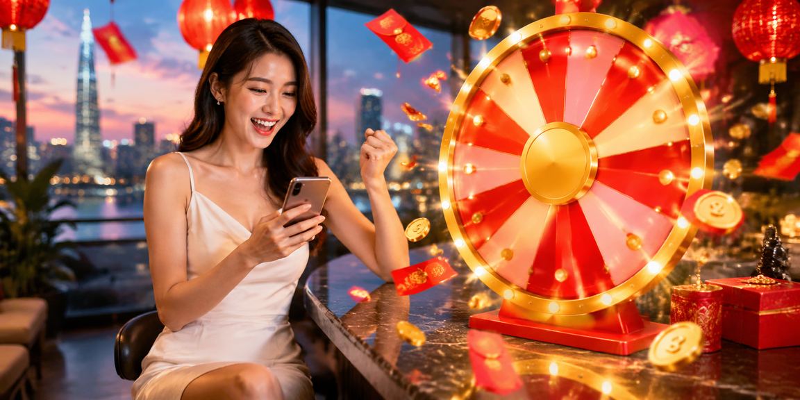 Không khí lễ hội đèn lồng tại TP.HCM kết hợp màn hình hiển thị kết quả xổ số và cá cược may mắn