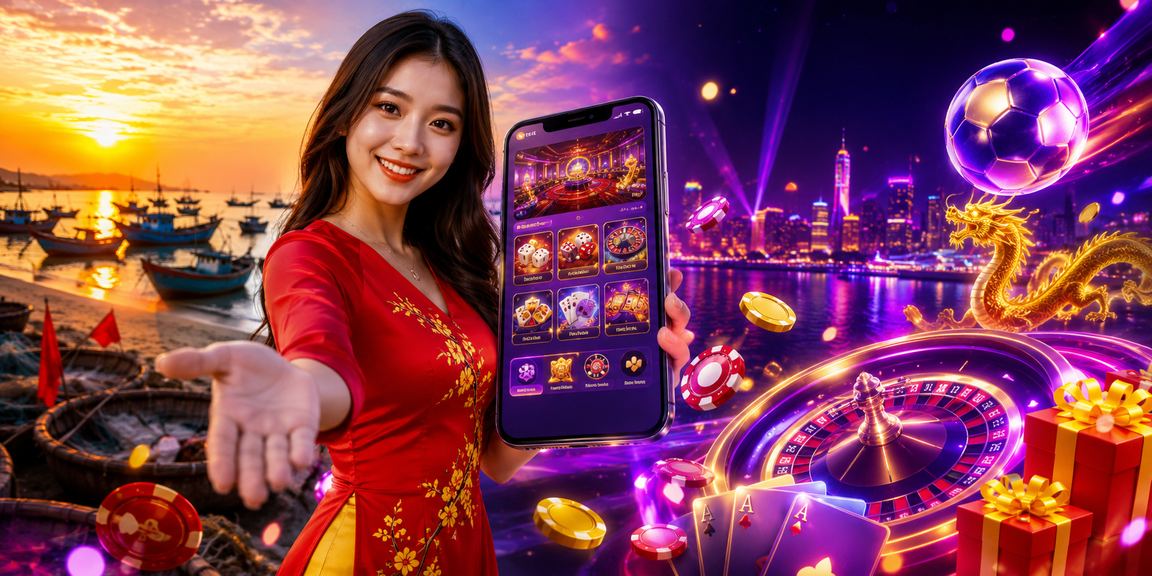 Người dùng trải nghiệm casino di động trên bờ biển Mũi Né