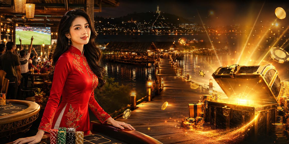 Người phụ nữ Việt Nam trong trang phục áo dài truy cập nền tảng cá cược tại Vũng Tàu
